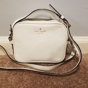kate spade white camera bag